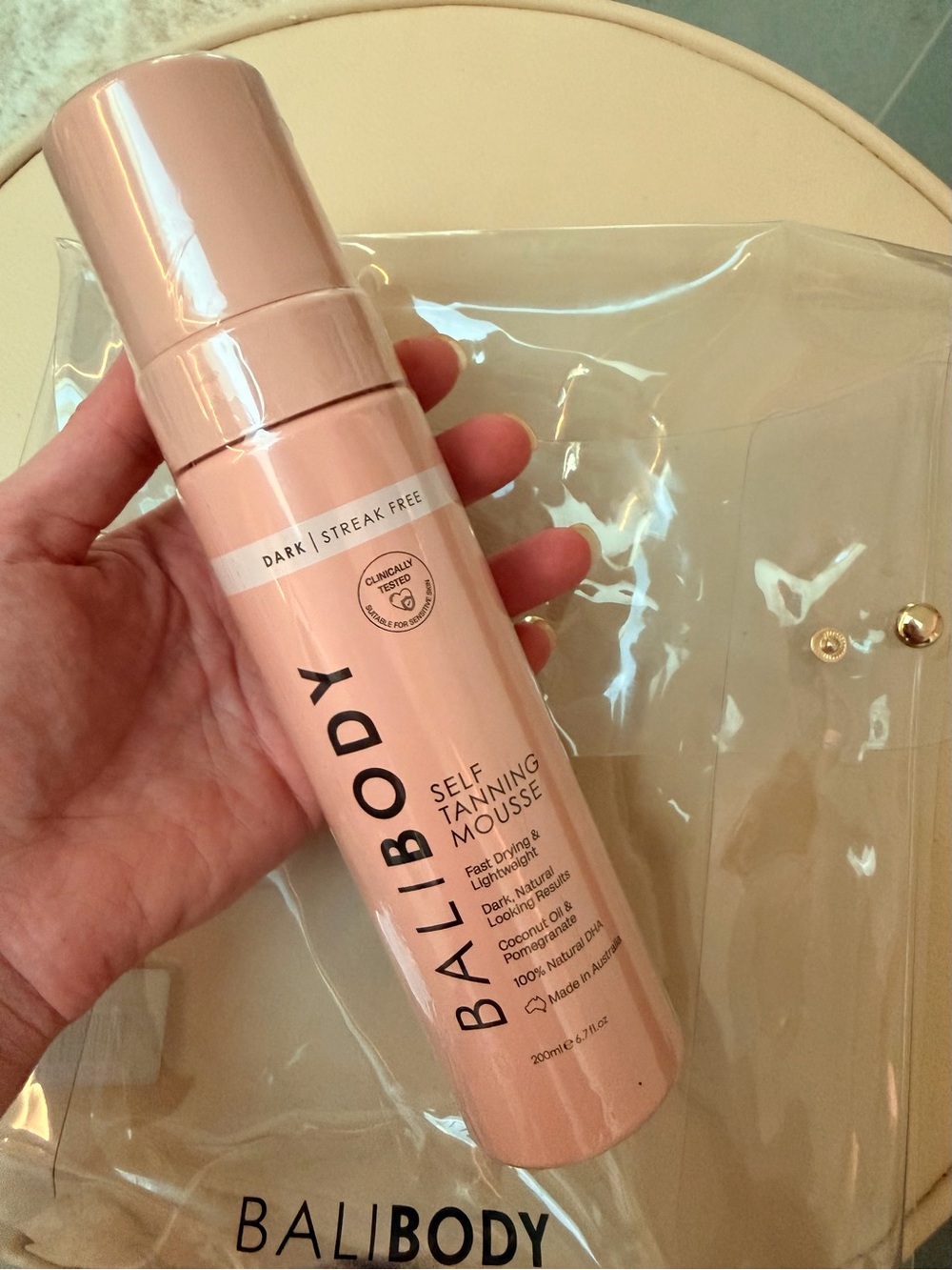 Bali Body Self Tanner Mousse Bundle Dark – Sunless Tanning Foam for Body
